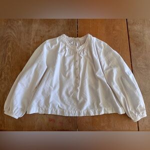 Madewell Ivory Button-Front Blouse